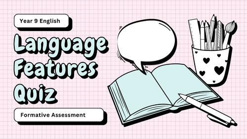 "English Language Features Quiz | Interactive Presentation for KS2–KS3"