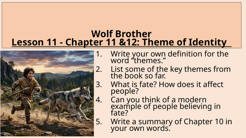 Wolf Brother - Theme of Identity - Chapter 11 and 12