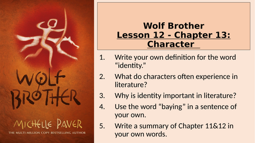 Wolf Brother - Characterisation - Chapter 13