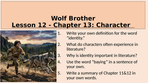 Wolf Brother - Characterisation - Chapter 13