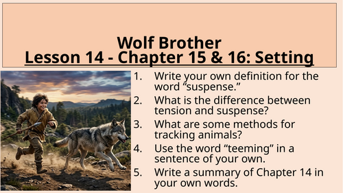 Wolf Brother - Setting - Chapter 15 and 16