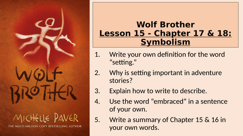 Wolf Brother - Symbolism - Chapter 17 and 18