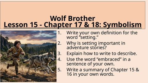 Wolf Brother - Symbolism - Chapter 17 and 18