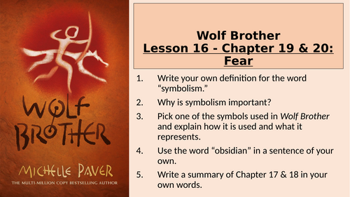 Wolf Brother - Theme of Fear - Chapter 19 and 20