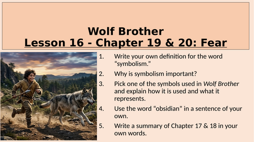 Wolf Brother - Theme of Fear - Chapter 19 and 20