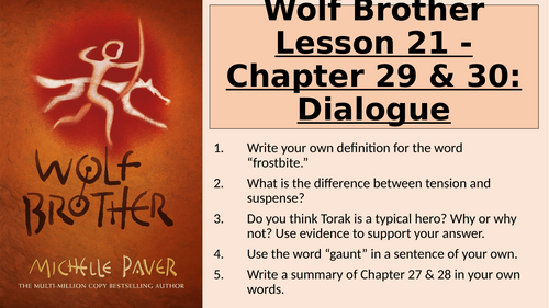 Wolf Brother -Dialogue - Chapter 29 and 30