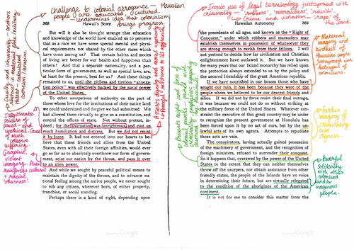 OCR A Level English Lit Unseen American Extracts – Complete Scheme of ...