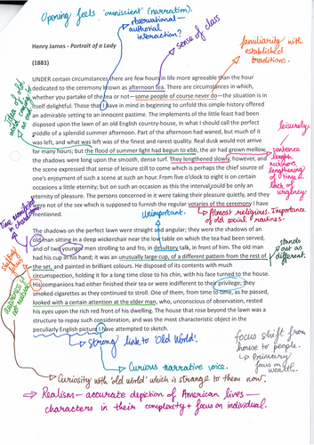 OCR A Level English Lit Unseen American Extracts – Complete Scheme of ...