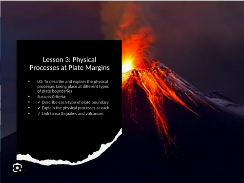 AQA Geography Lesson 3 Plate Boundaries | Teaching Resources