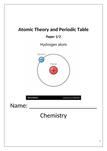 AQA GCSE Chemistry Atomic Structure and Periodic Table | Teaching Resources