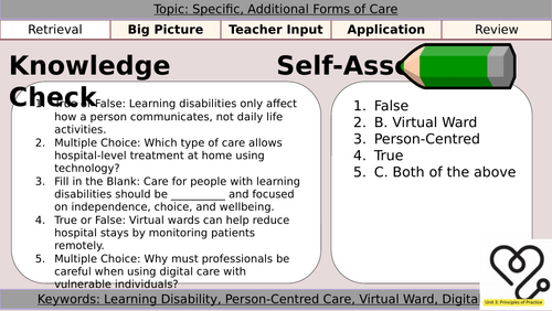 BTEC AAQ Health and Social Care - Unit 3 - Aim B (P5 Lessons ...