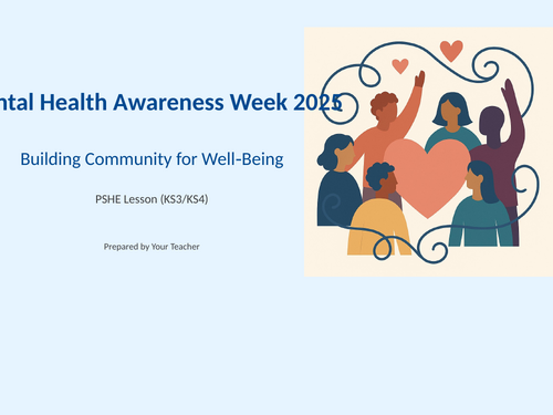 Mental Health Awareness Week 2025: Community Lesson & Activities ...