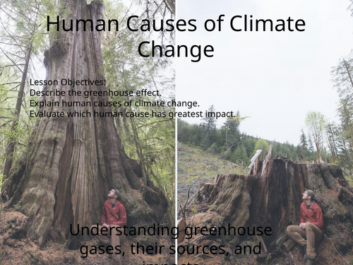 AQA GCSE Geography Human causes of climate change | Teaching Resources