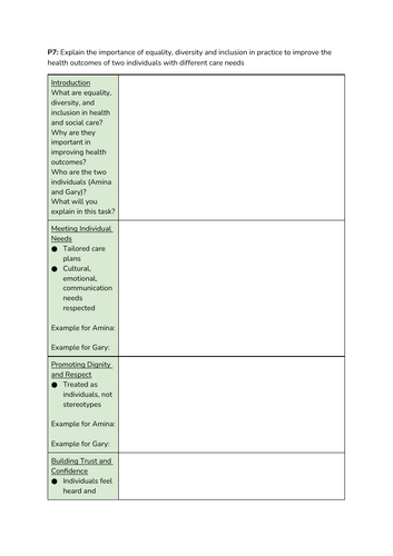 BTEC AAQ Health and Social Care - Unit 3 - Aim C (P7 Lessons ...