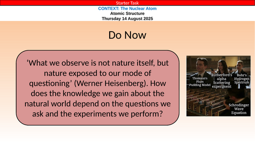 IB Chemistry (2025) S1.2 The Nuclear Atom