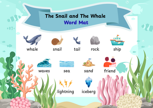 The Snail and The Whale Word Mat