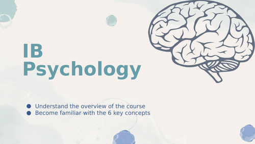 IB Psychology - Intro to Concepts - Slides | Teaching Resources