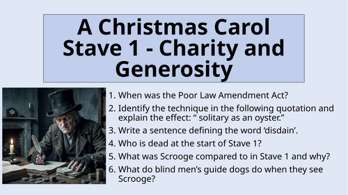 A Christmas Carol - Stave 1: Charity and Generosity