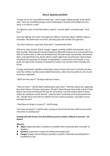 A Christmas Carol - Stave 3: Ignorance and Want