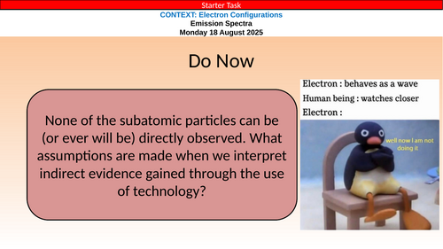IB Chemistry (2025) S1.3 Electron Configuration