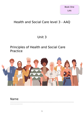 AAQ Health and Social Care - L3 Pearson BTEC Unit 3 - Student Workbook ...