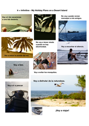 Ir + Infinitive - Future Holiday Practice in Spanish | Teaching Resources