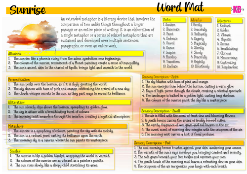Creative Writing Word Mat Bundle: The Seasons and Weather | Teaching ...