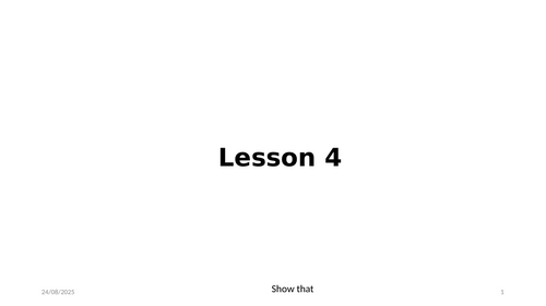 Show that