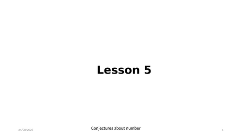 Conjectures about number