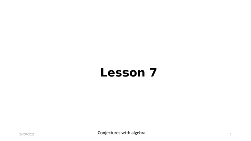 Conjectures with algebra