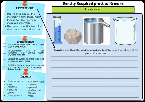 GCSE Physics – Density Required Practical + Command Word Guide ...
