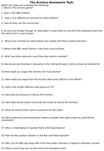 Eduqas Media GCSE The Archers Lessons | Teaching Resources