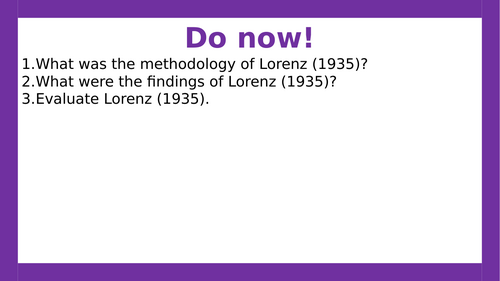 AQA A-level Psychology: Harlow. (Lesson 2 of Attachment)