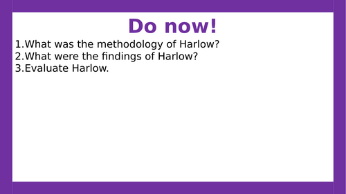 AQA A-level Psychology: Learning Theory. (Lesson 3 of Attachment)