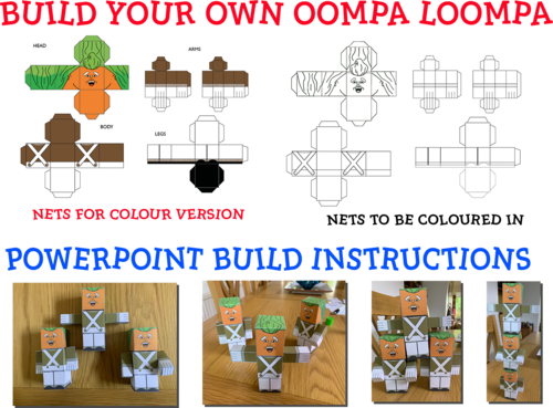 ROALD DAHL THEMED ACTIVITIES - Inc. build your own Oompa Loompa ...