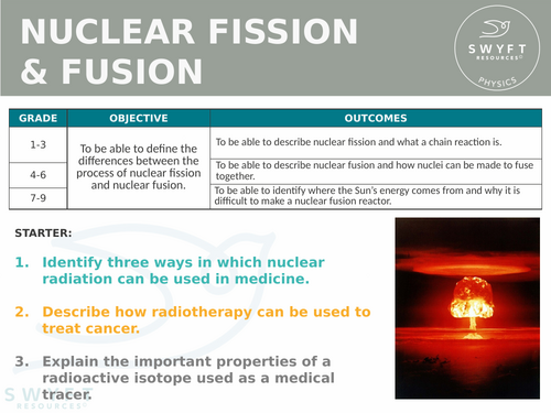 NEW AQA GCSE (2016) Physics - Nuclear Fission & Nuclear Fusion