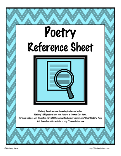 Poetry Reference Guide