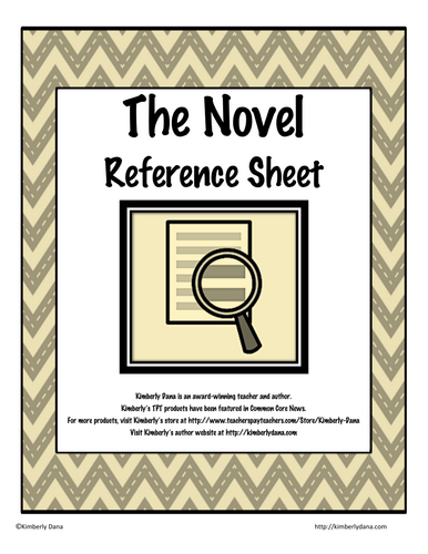 The Novel - Student Reference Guide