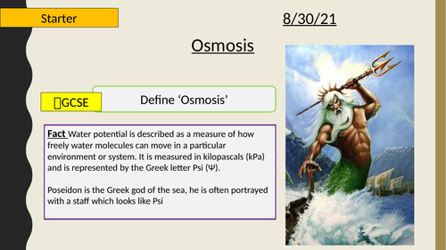 AQA A-Level New specification 3.2.3 Osmosis