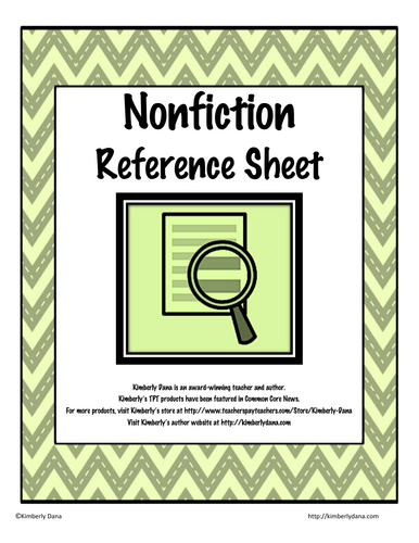 Nonfiction Reference Guide
