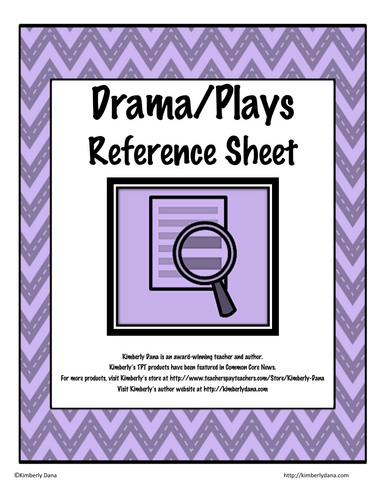 Drama / Plays Reference Guide