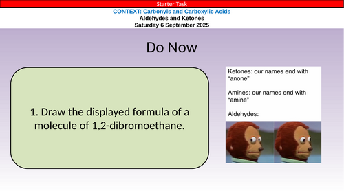 OCR A Level Chemistry Chapter 26 - Carbonyls and Carboxylic Acids