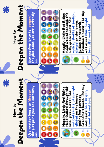 Deepen the Moment memory aid (KS2)