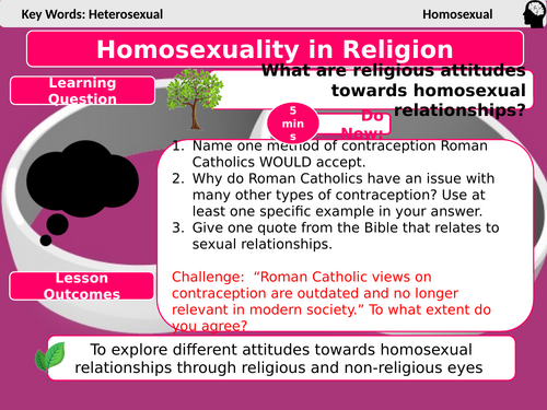 AQA Relationships and Family L4- Homosexuality