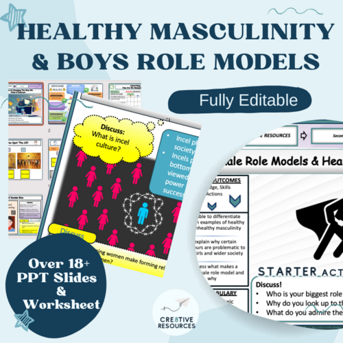 Positive Masculinity | Role Models & Incel Culture | Teaching Resources