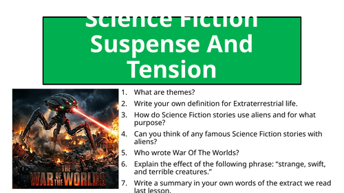 Science Fiction - Suspense and Tension (War Of The Worlds)