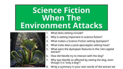 Science Fiction - Environmental Science Fiction (Triffids - Structure)