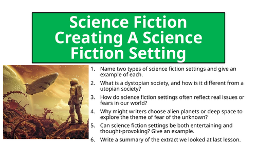 Creative Writing - Science Fiction Setting