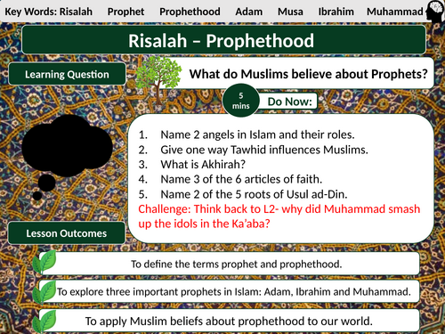 AQA Muslim Beliefs L10- Prophethood