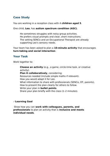 T-Level Education and Early Years ESP Core Skills Introduction ...